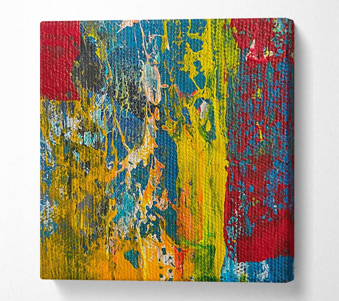  A Canvas Print of Golden Dripping Dreams Canvas Art