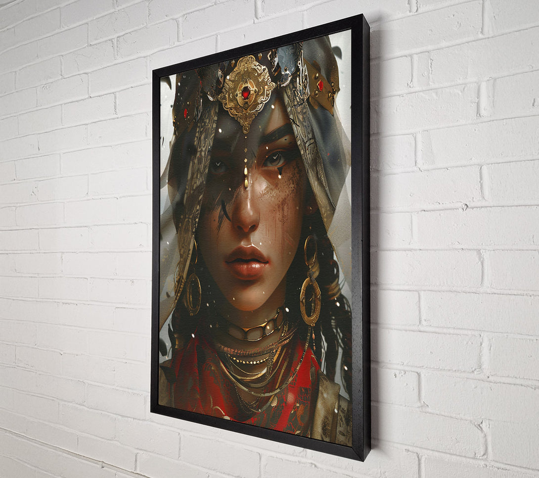  A Canvas Print of Crimson Queen'S Gaze Canvas Wall Art