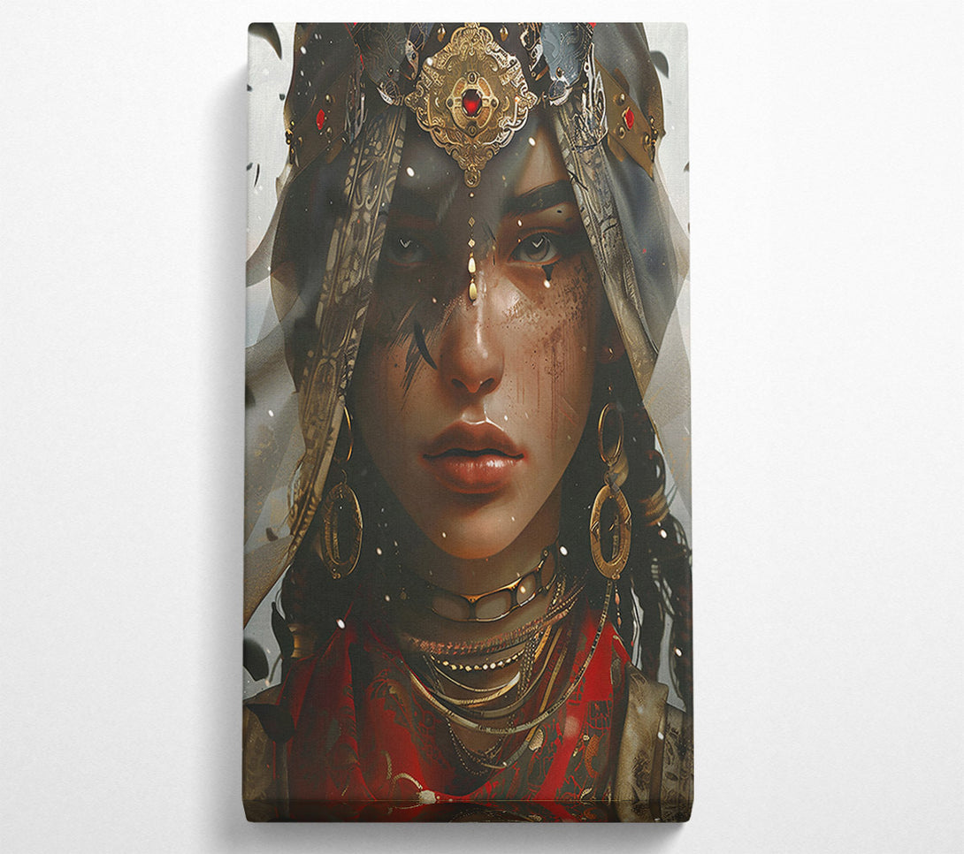  A Canvas Print of Crimson Queen'S Gaze Canvas Wall Art