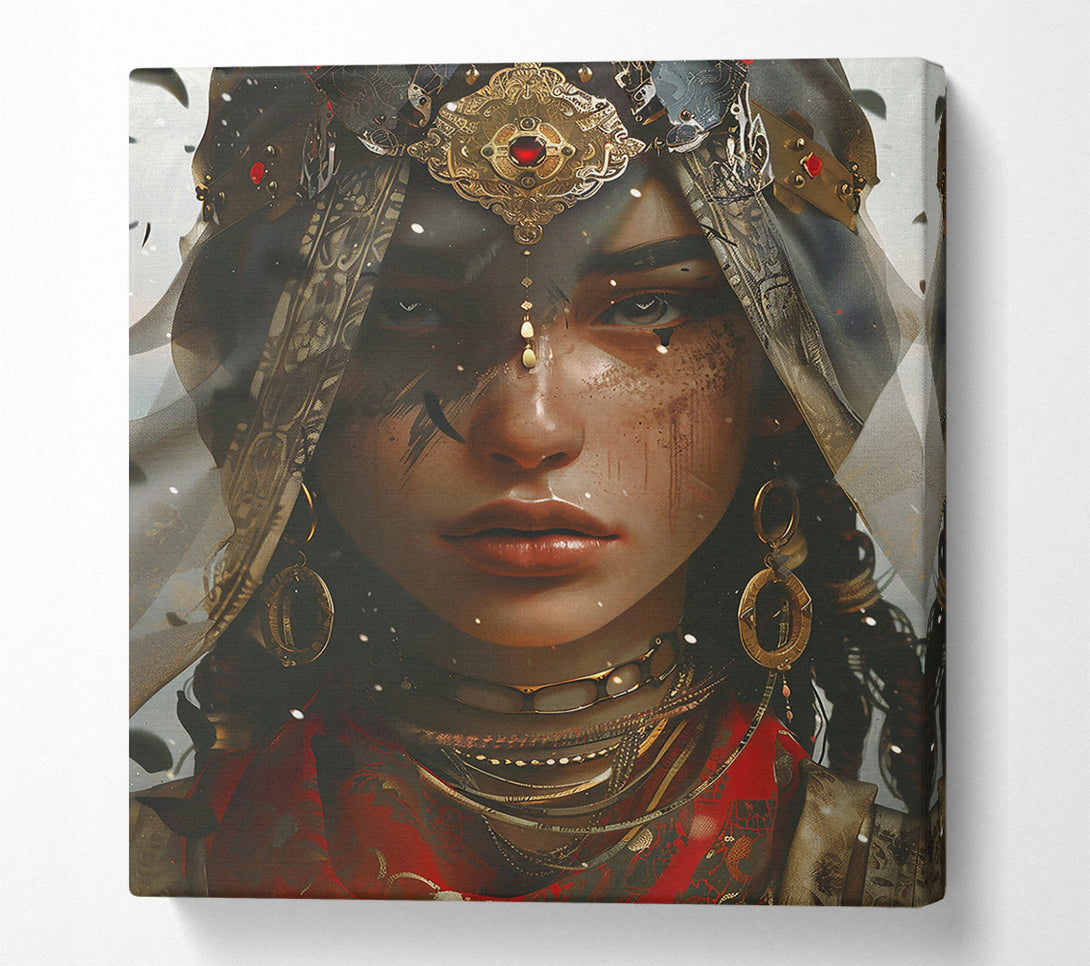  A Canvas Print of Crimson Queen'S Gaze Canvas Wall Art