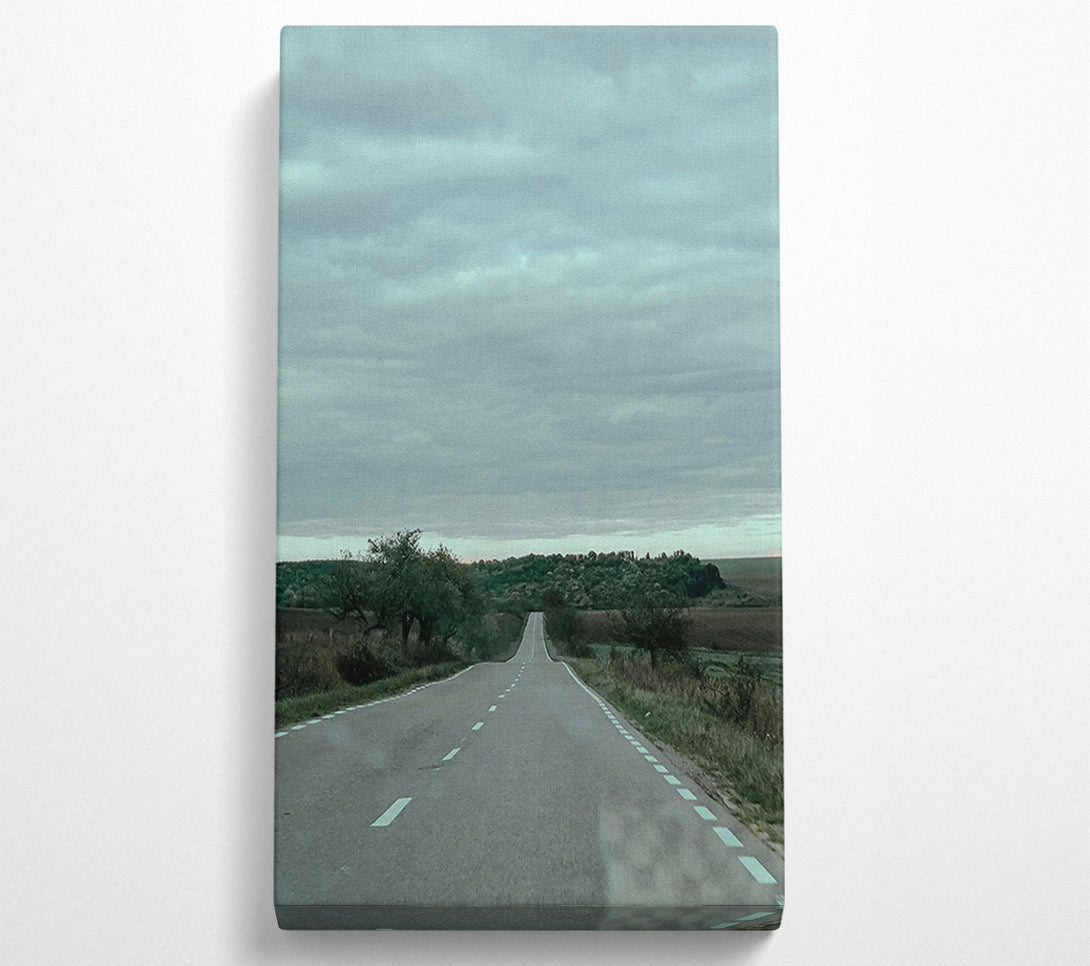  A Canvas Print of Grey Skies Road Ahead Canvas Wall Art