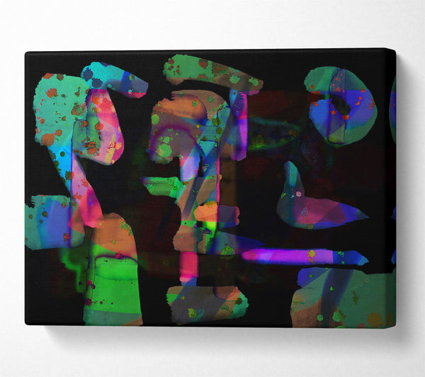  A Canvas Print of Emerald Abstract Shapes Canvas Print