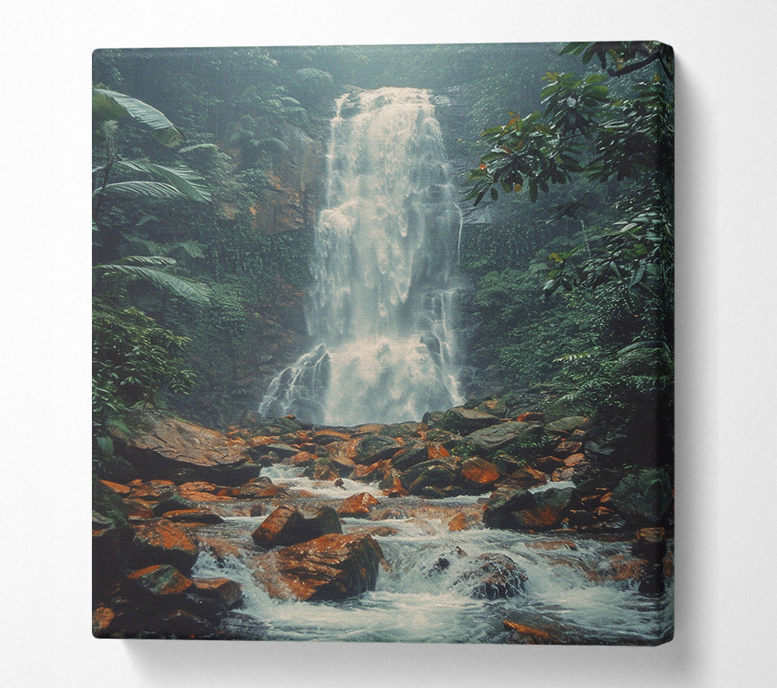  A Canvas Print of Crashing Waterfall Canvas Wall Art