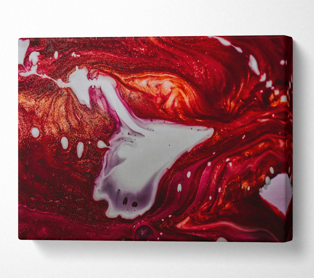  A Canvas Print of Crimson Swirls Of Light Canvas Art