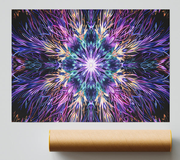 Purple Dream Mandala Poster
