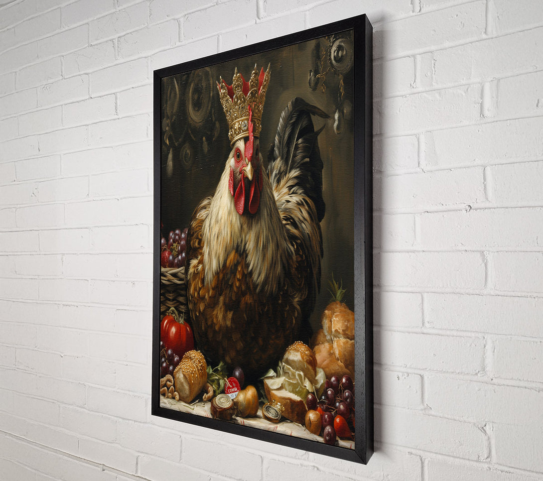  A Canvas Print of Crowned Rooster Canvas Art