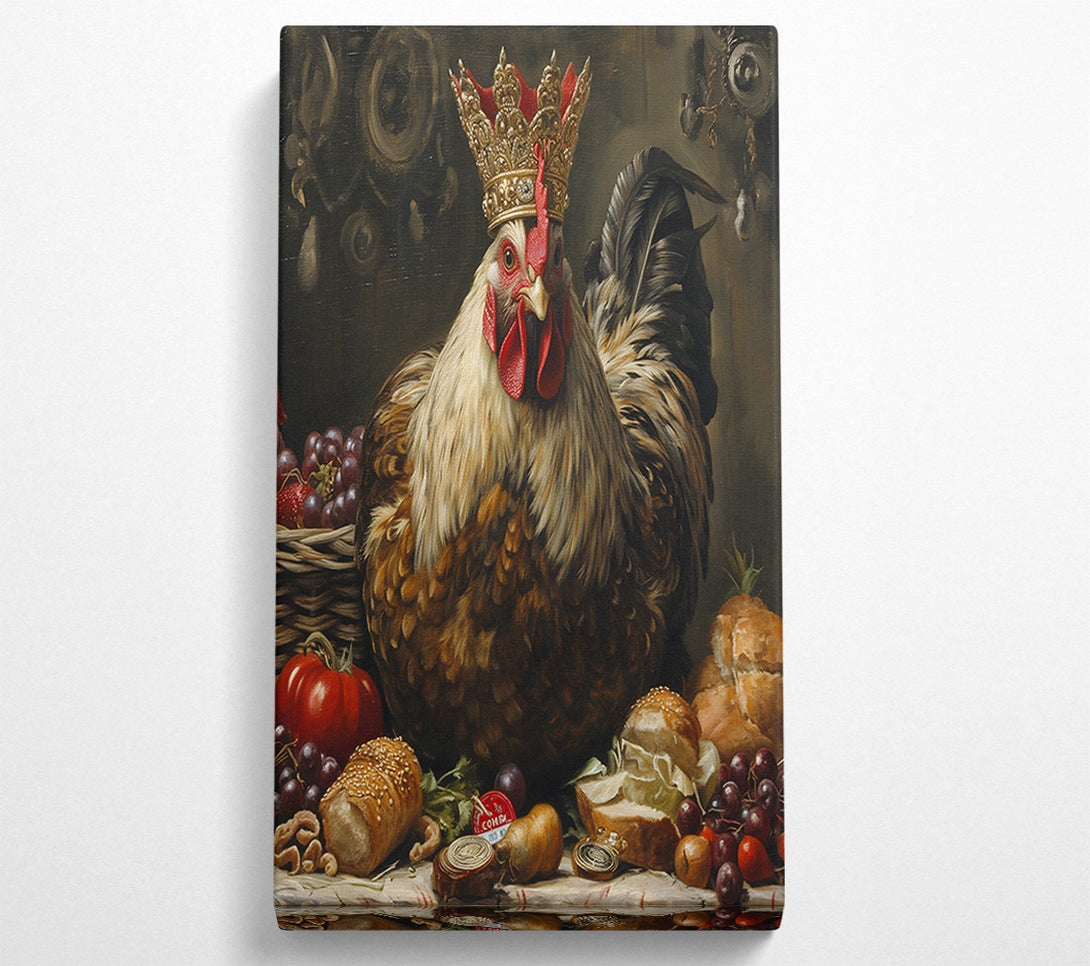  A Canvas Print of Crowned Rooster Canvas Art