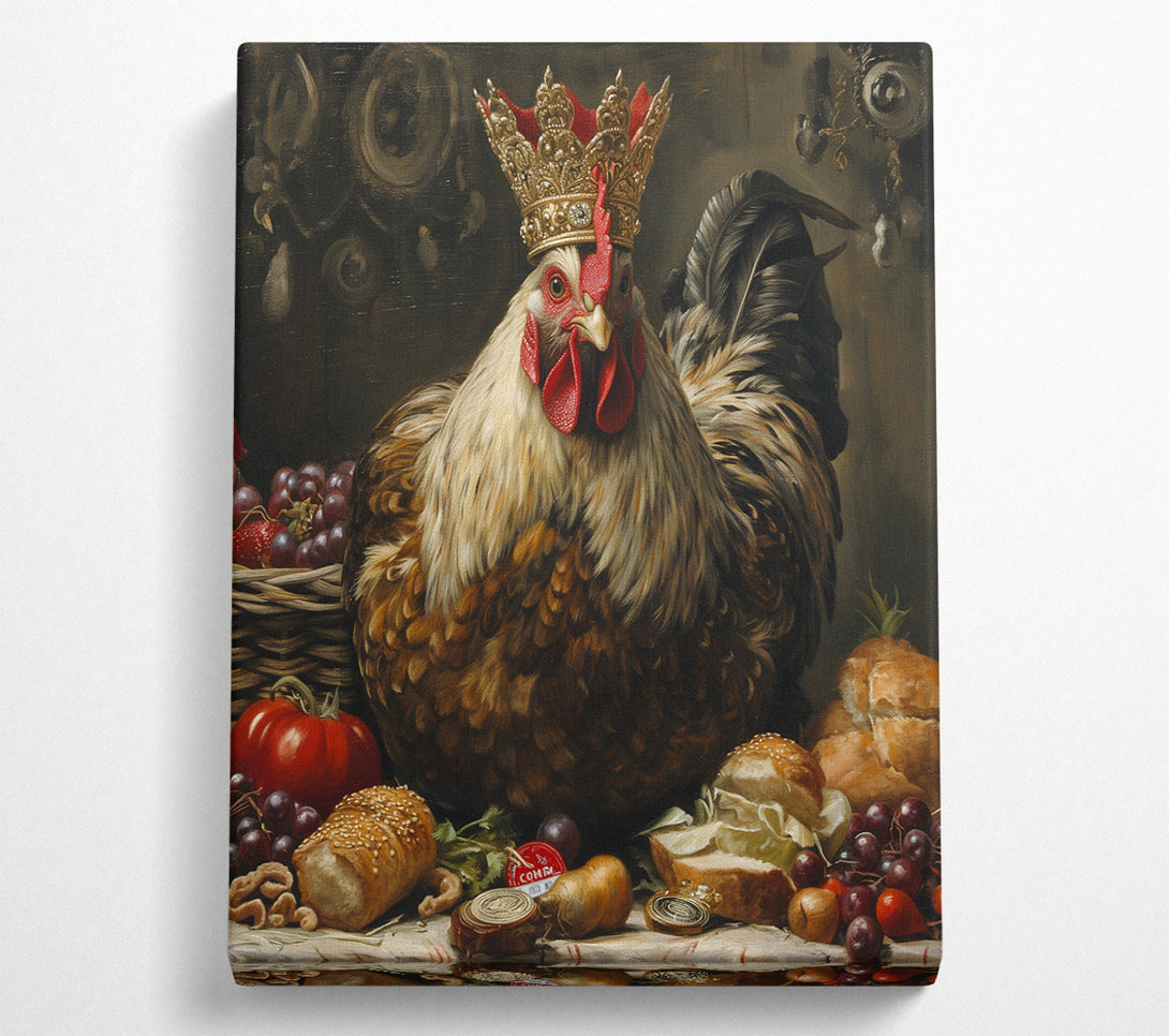  A Canvas Print of Crowned Rooster Canvas Art