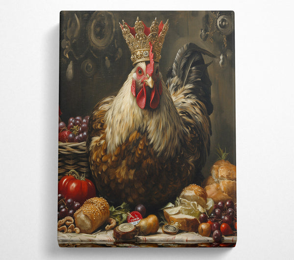  A Canvas Print of Crowned Rooster Canvas Art