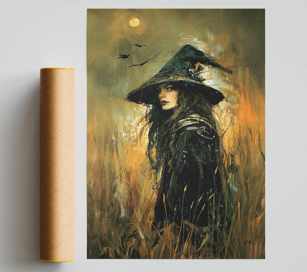 Golden Hour Witch Poster