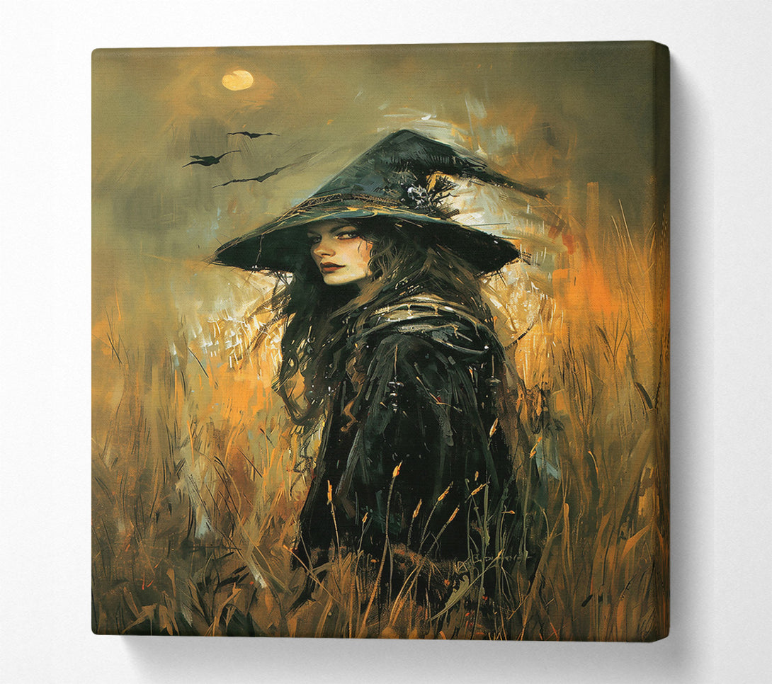  A Canvas Print of Golden Hour Witch Canvas Art