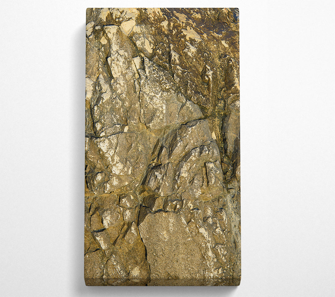  A Canvas Print of Golden Rock Texture Canvas Art