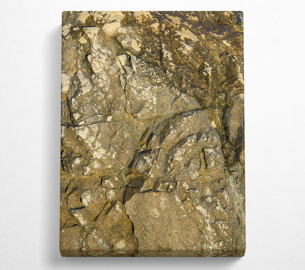 A Canvas Print of Golden Rock Texture Canvas Art
