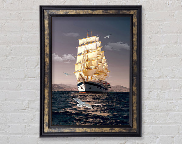 Cruise Ship Framed Print