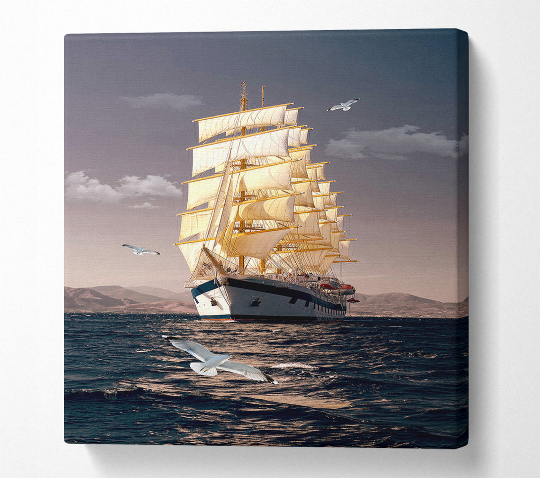  A Canvas Print of Cruise Ship Canvas Print