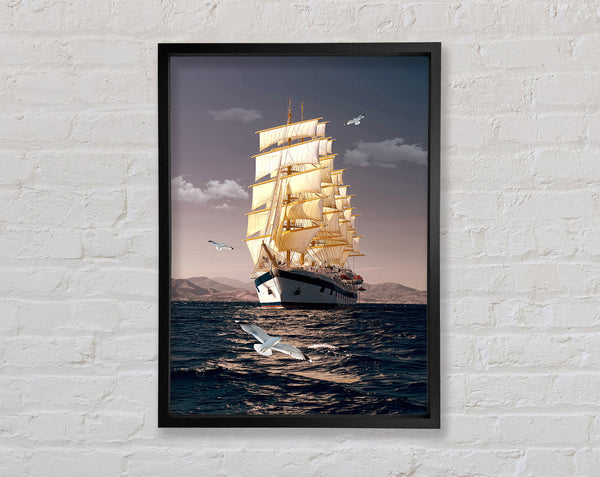 Cruise Ship Framed Print