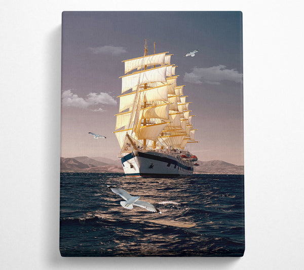  A Canvas Print of Cruise Ship Canvas Print