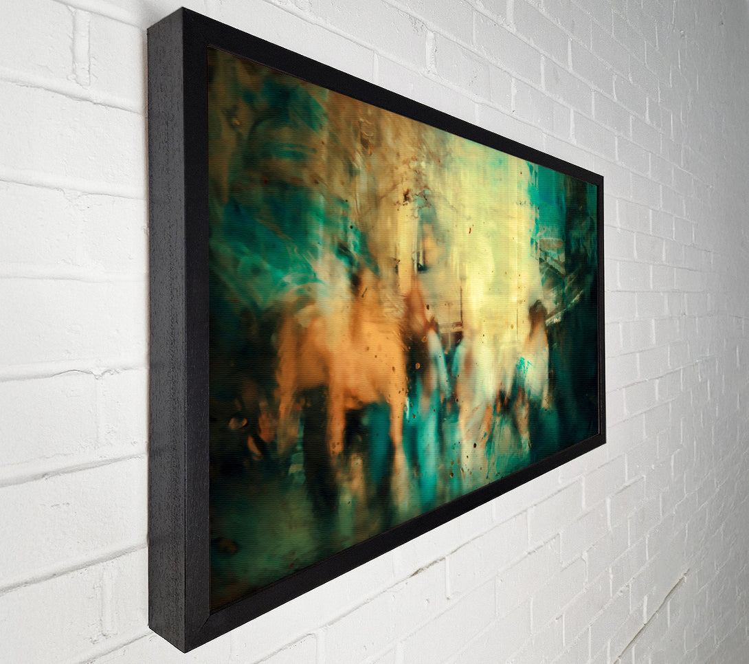  A Canvas Print of Teal City Lights Canvas Art