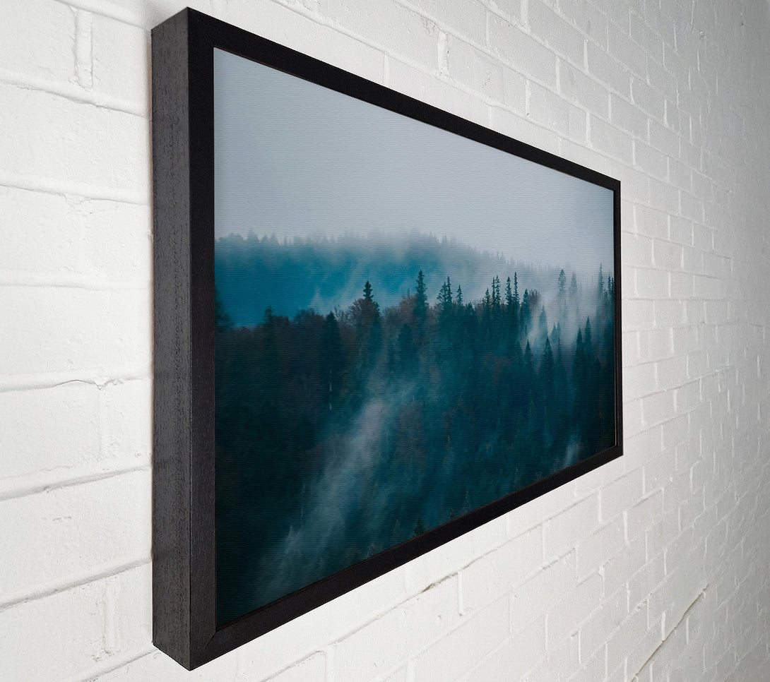  A Canvas Print of Teal Forest Mist Canvas Print