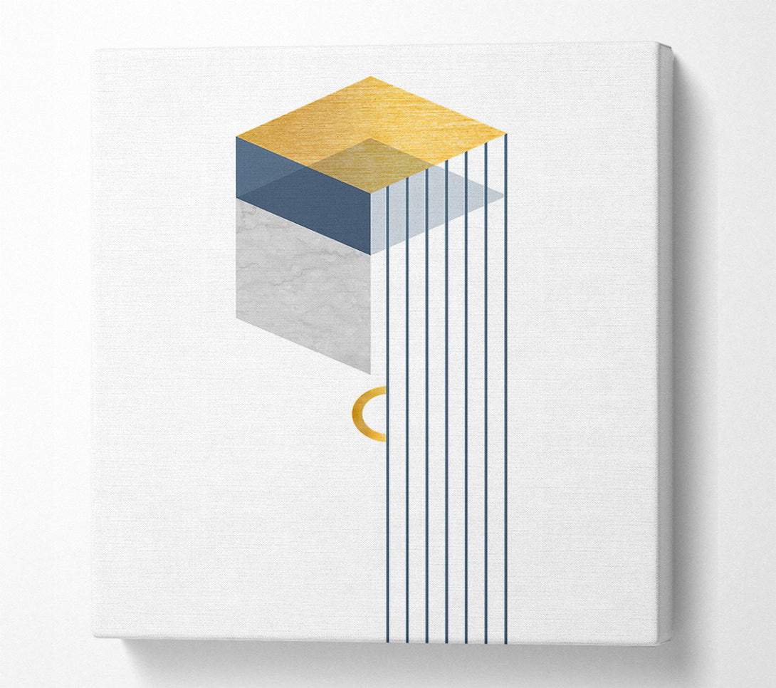  A Canvas Print of Cube Drip Canvas Art