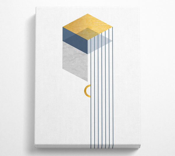  A Canvas Print of Cube Drip Canvas Art