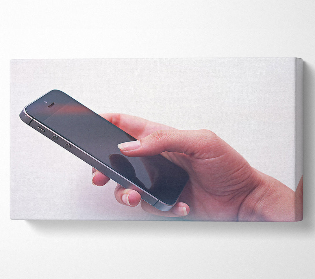  A Canvas Print of Black Screen Touch Canvas Print