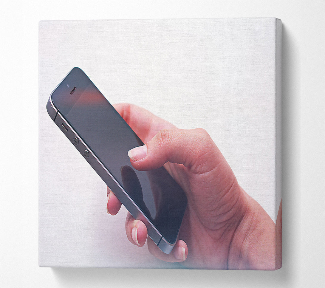  A Canvas Print of Black Screen Touch Canvas Print