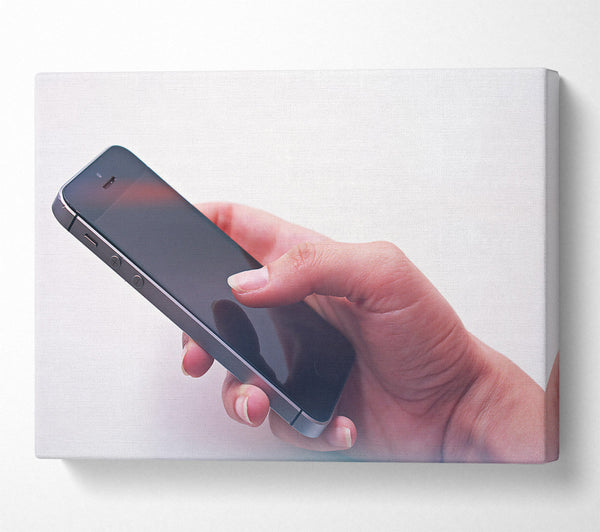  A Canvas Print of Black Screen Touch Canvas Print
