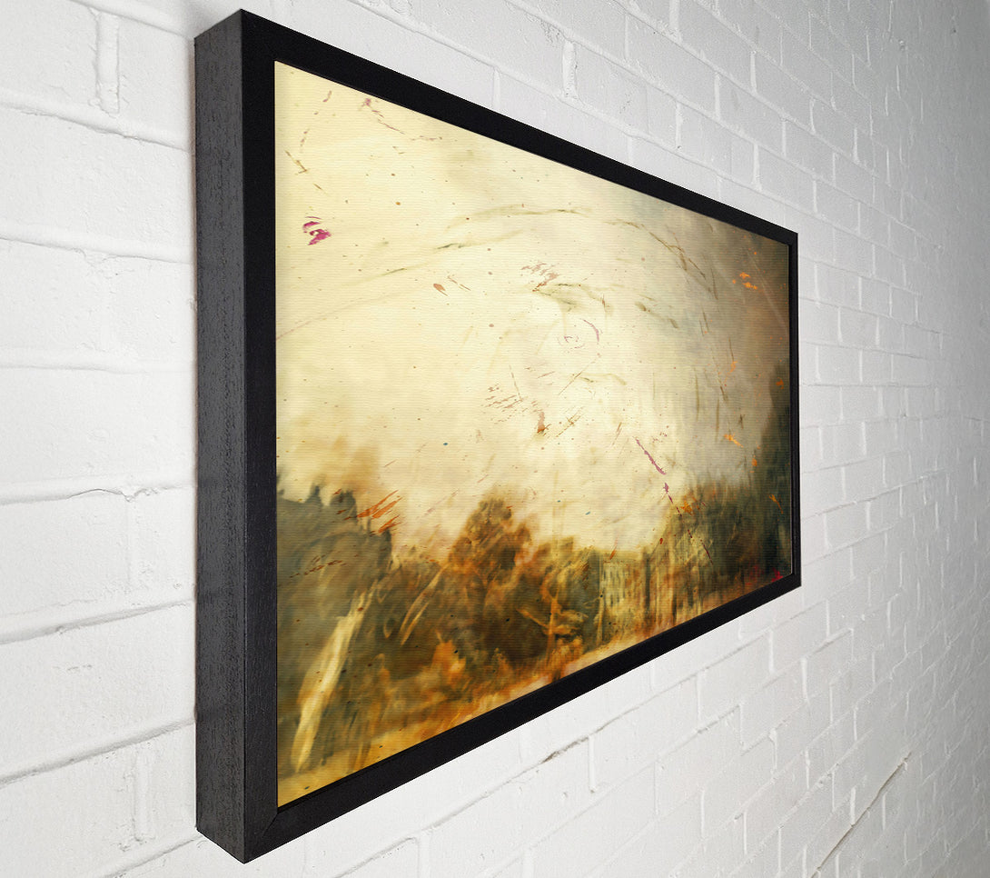  A Canvas Print of Golden Cityscape Reflections Canvas Art
