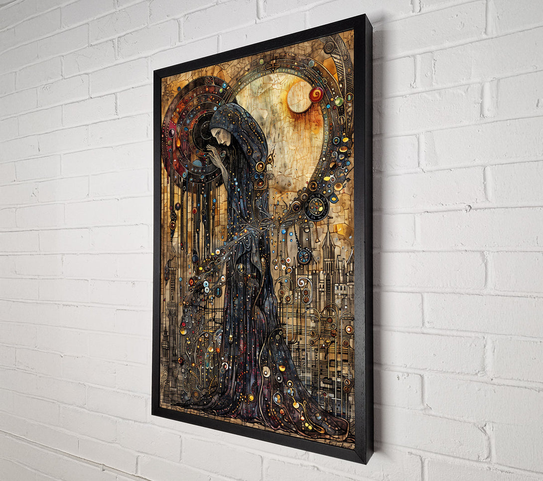  A Canvas Print of The Blue Celestial Robe Canvas Print