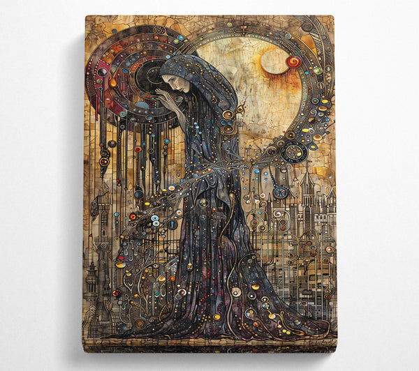  A Canvas Print of The Blue Celestial Robe Canvas Print