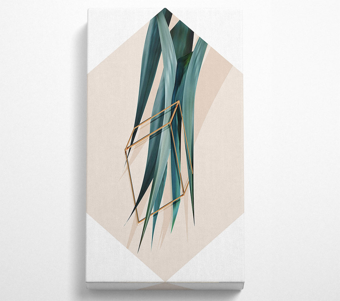 A Canvas Print of Cube Leaf Canvas Print