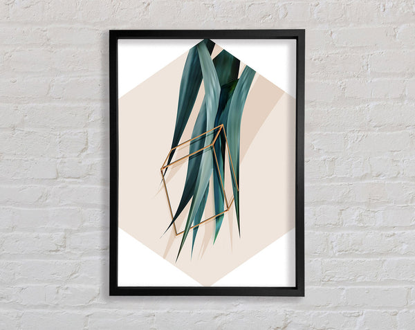 Cube Leaf Framed Print