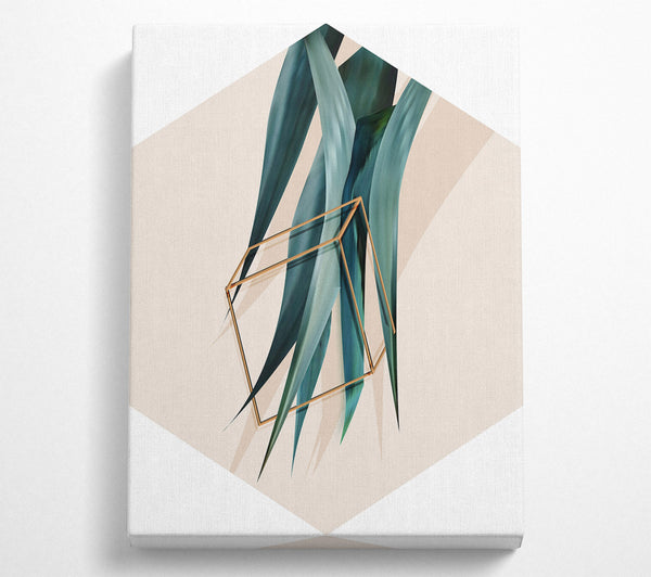  A Canvas Print of Cube Leaf Canvas Print