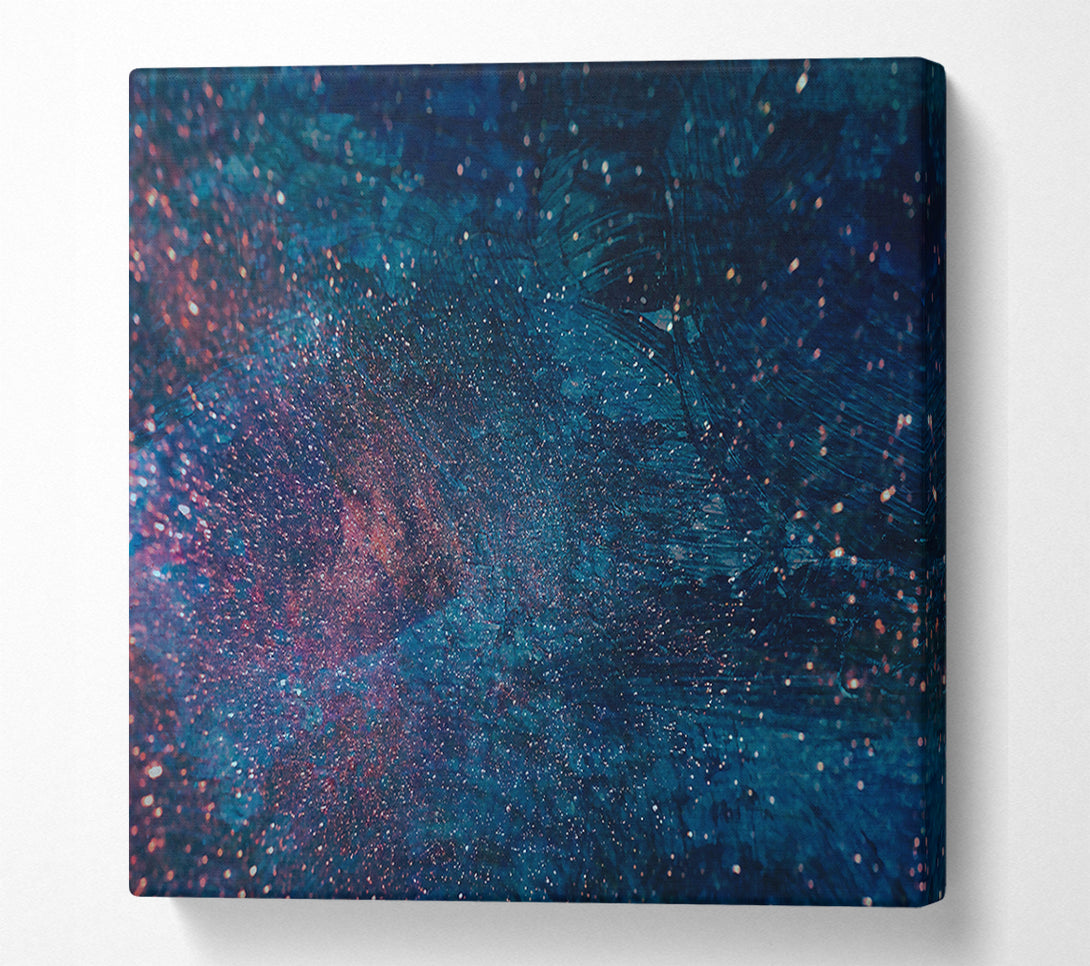  A Canvas Print of Indigo Cosmic Dust Canvas Wall Art