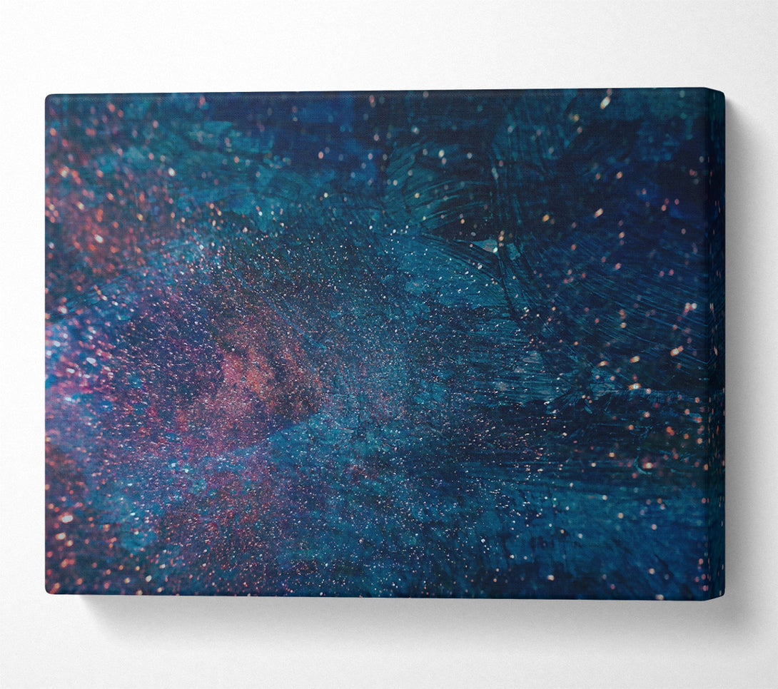  A Canvas Print of Indigo Cosmic Dust Canvas Wall Art