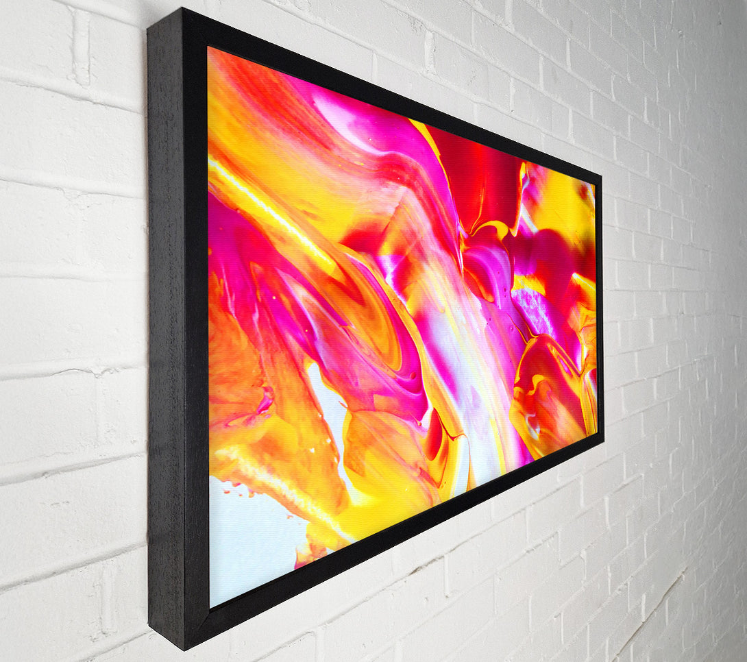  A Canvas Print of Crimson And Gold Swirl Canvas Art