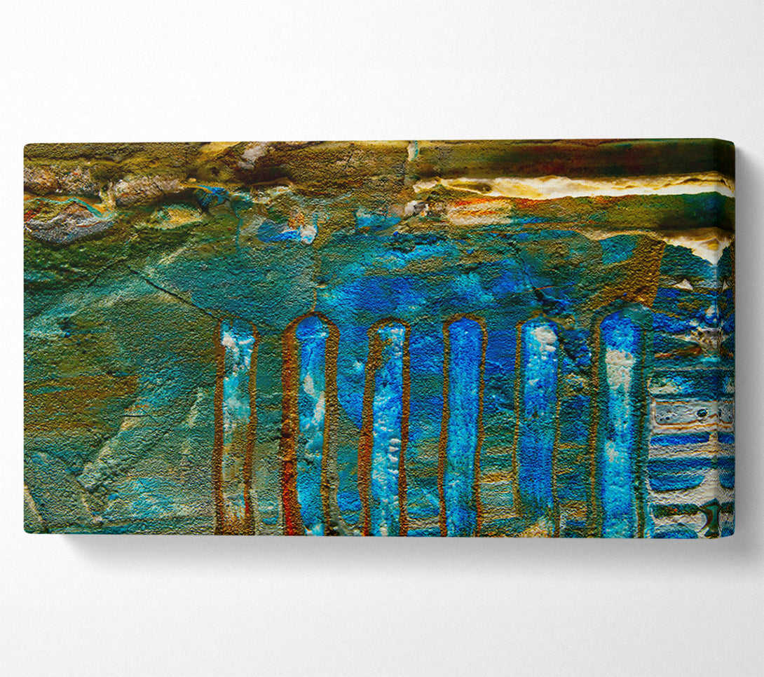  A Canvas Print of Azure Pillars Of Time Canvas Art