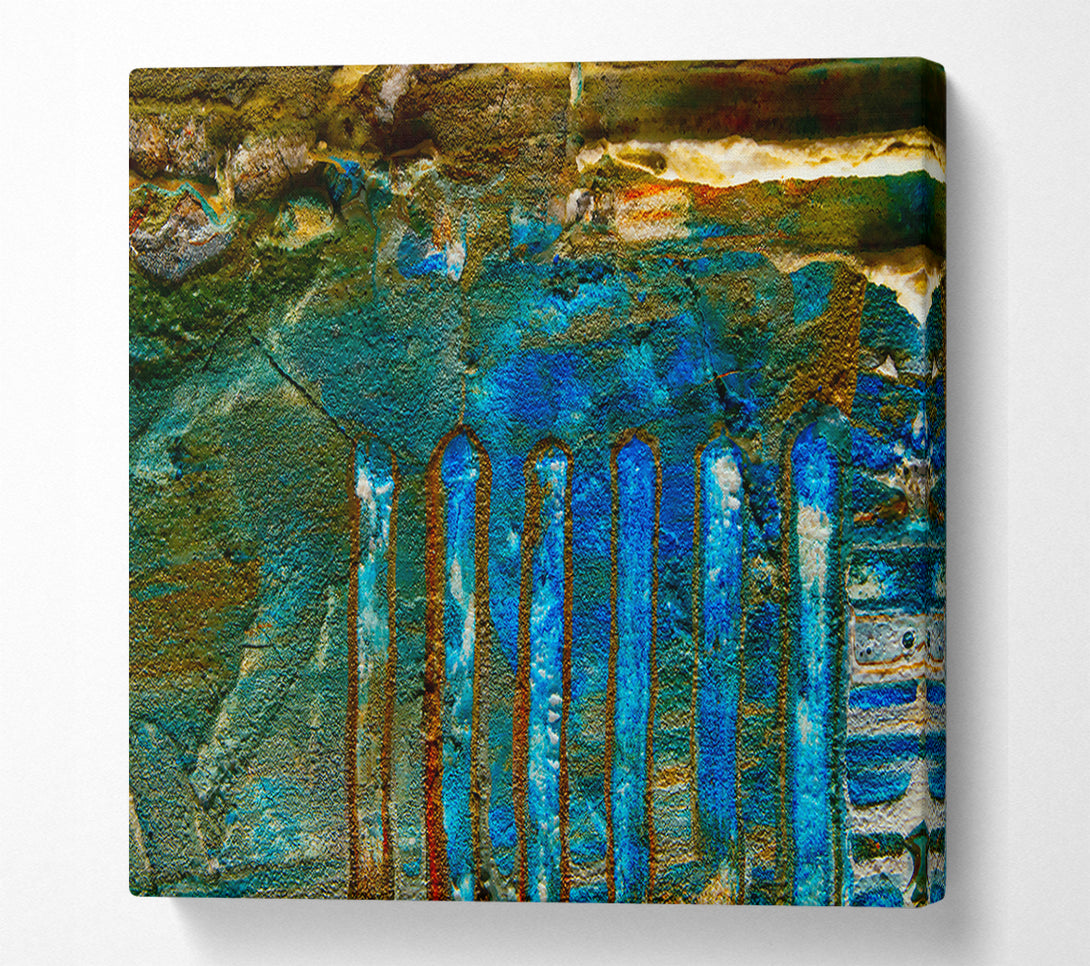  A Canvas Print of Azure Pillars Of Time Canvas Art
