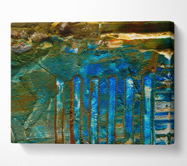  A Canvas Print of Azure Pillars Of Time Canvas Art