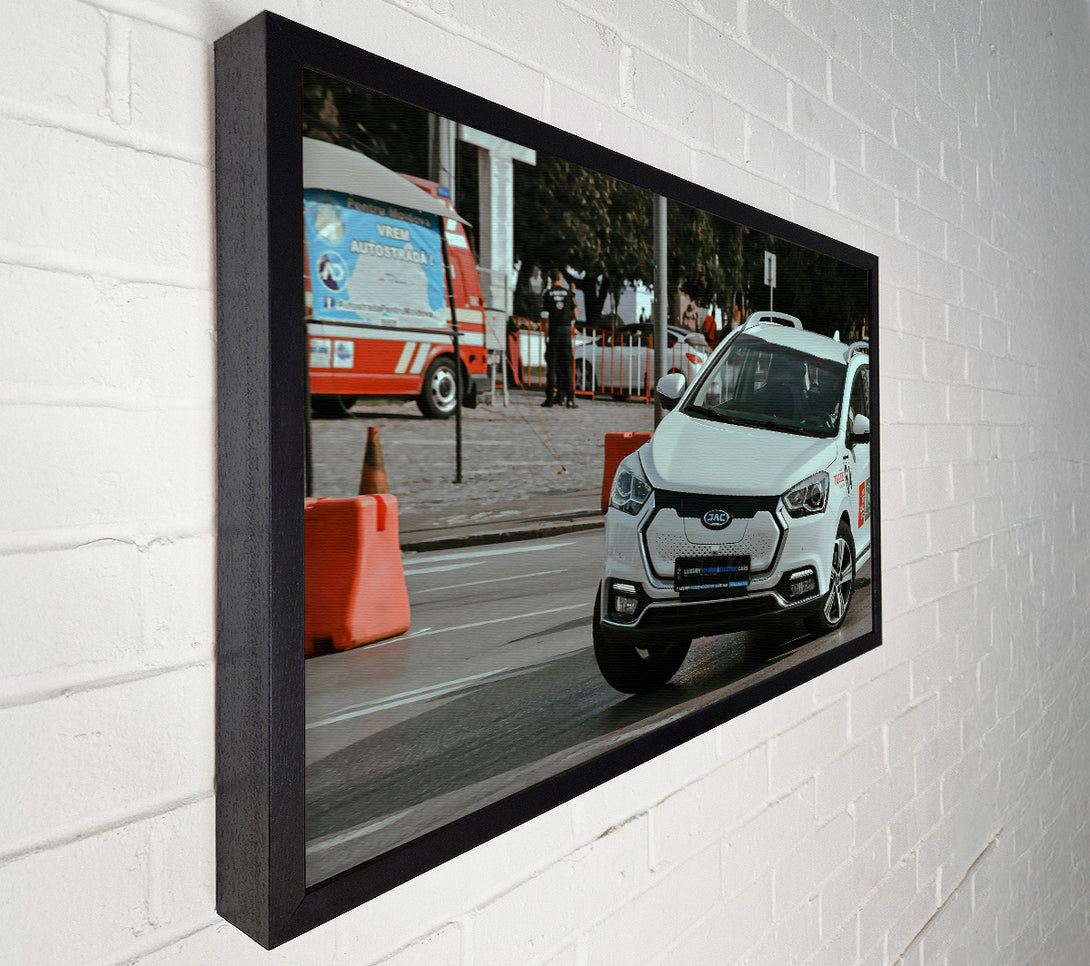  A Canvas Print of White City Drive Canvas Print