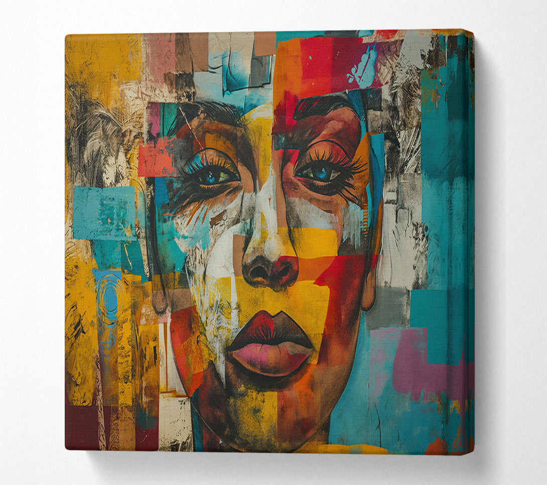  A Canvas Print of Cubism Woman Canvas Art