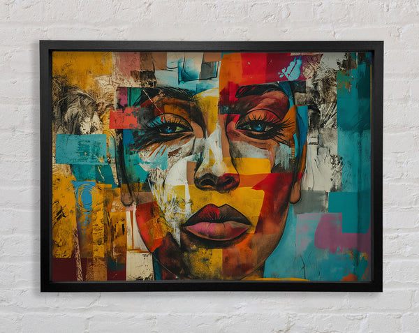 Cubism Woman Framed Print
