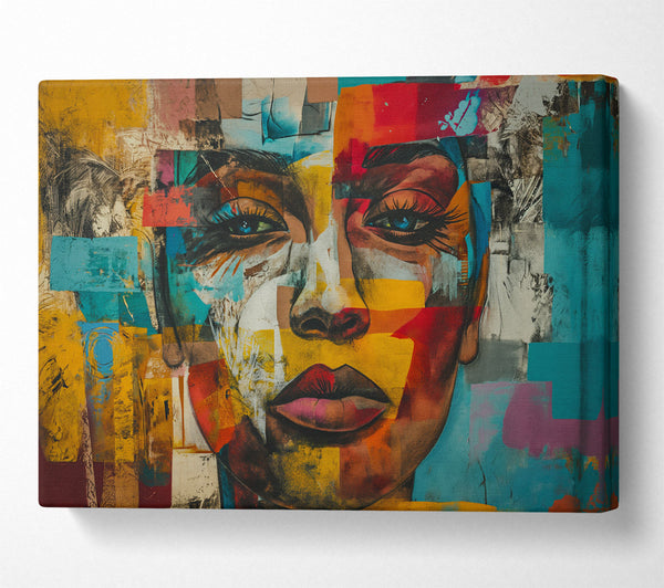  A Canvas Print of Cubism Woman Canvas Art