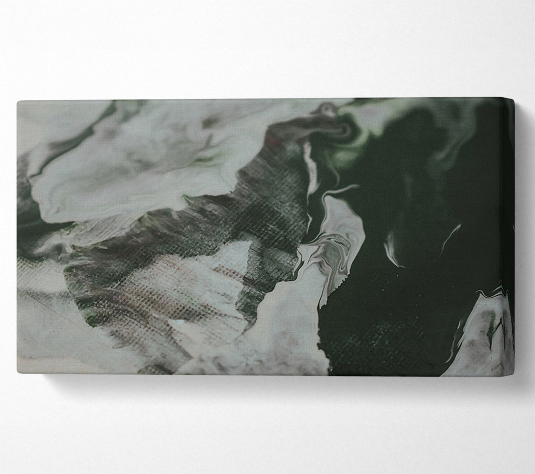  A Canvas Print of Emerald Swirls And Waves Canvas Art