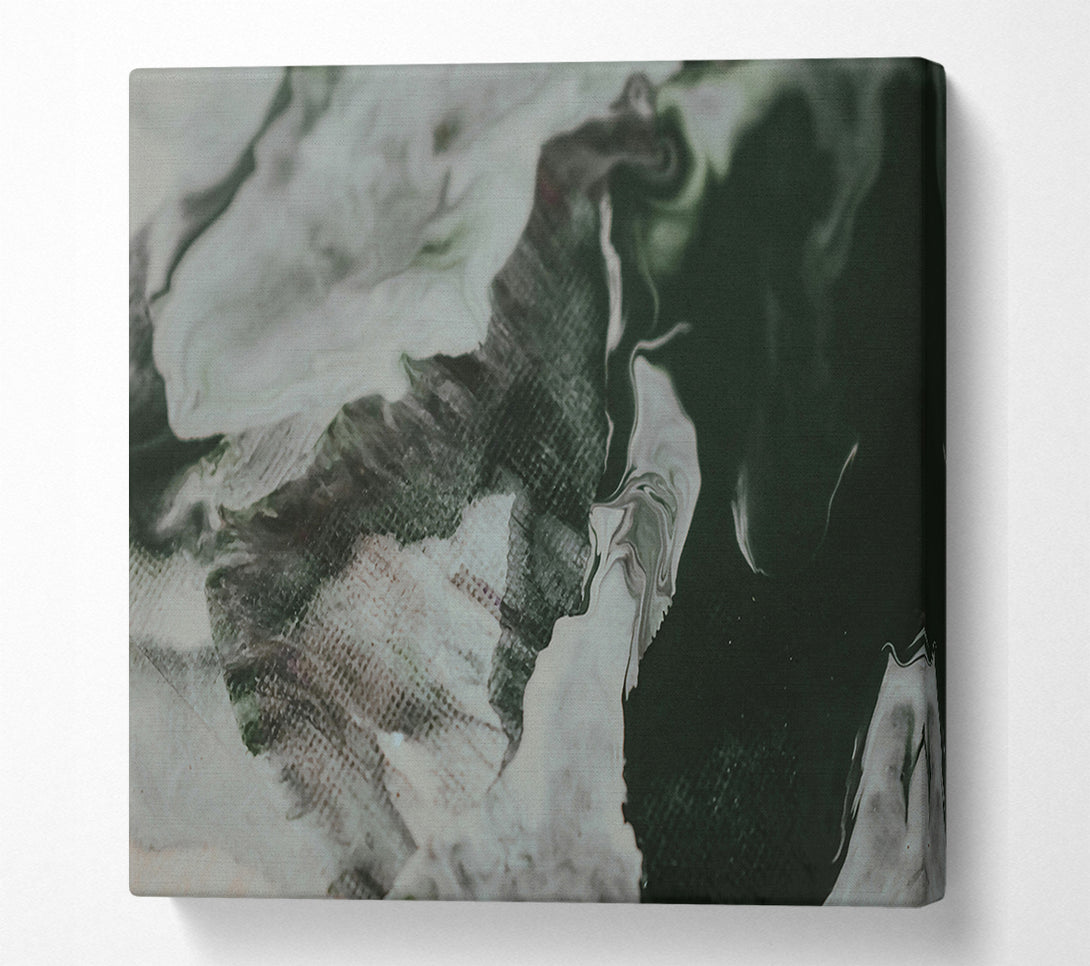  A Canvas Print of Emerald Swirls And Waves Canvas Art