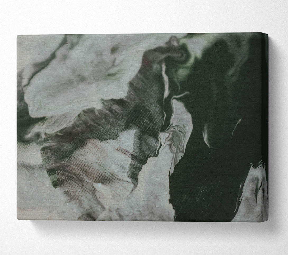  A Canvas Print of Emerald Swirls And Waves Canvas Art