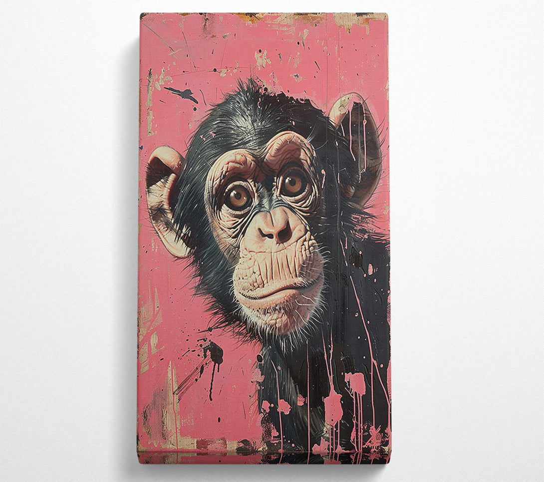  A Canvas Print of Cute Chimp Canvas Wall Art