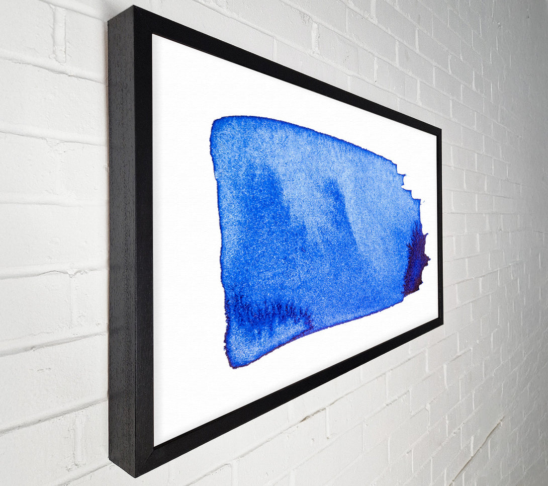  A Canvas Print of Azure Ink Splatters Canvas Art
