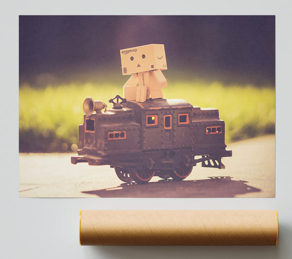 Brown Box On Train Giclee Print